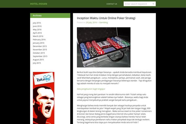 Green Garden theme site design template sample
