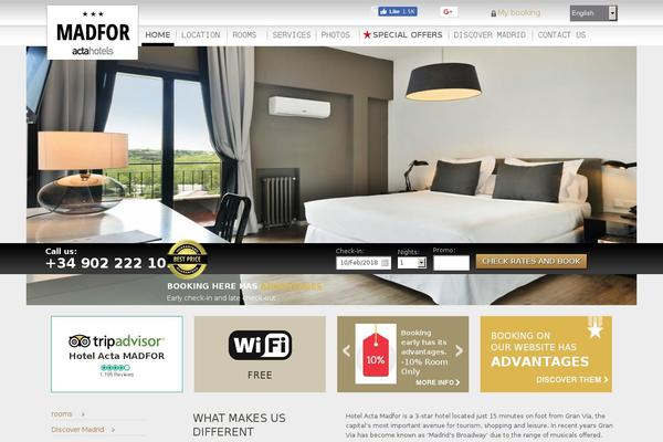 hotel-madfor.com site used Hotel_acta_madfor_2014