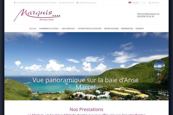 Marquis theme site design template sample