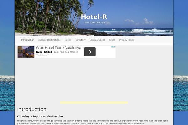 Travel Guide theme site design template sample