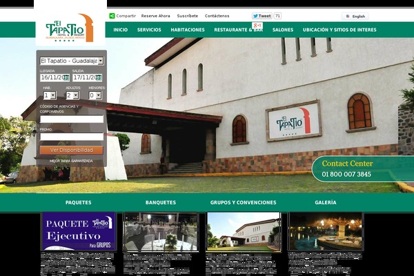 hotel-tapatio.com site used Univisit