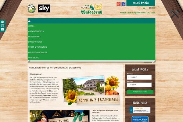 Site using MultilingualPress plugin