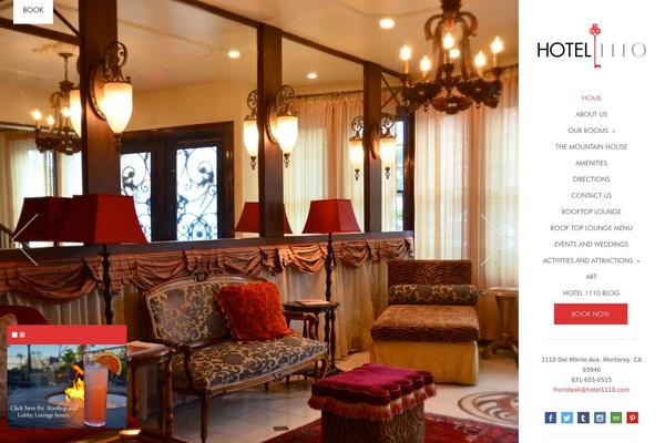 hotel1110.com site used Belafonte