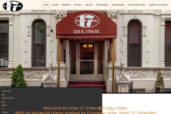 hotel17ny.com site used Hotel17