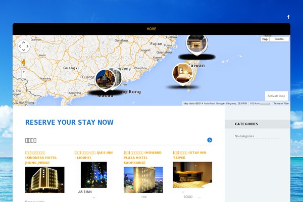 Tour Operator theme site design template sample