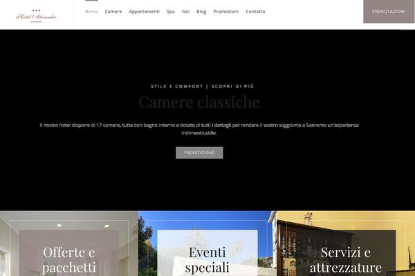 Milenia-child theme site design template sample
