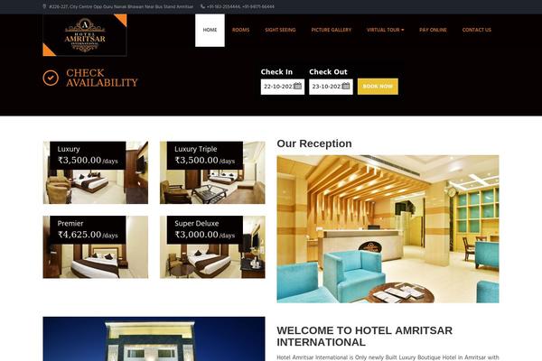 Hillter theme site design template sample