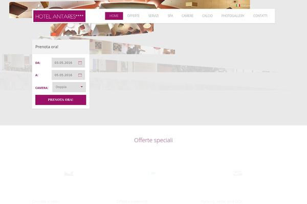 Hoteliour theme site design template sample