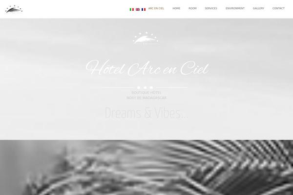 Hotel theme site design template sample