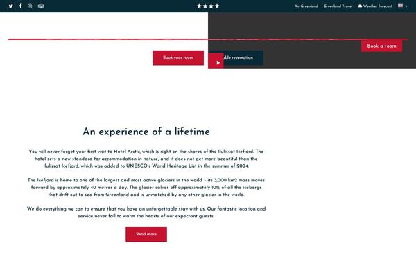 Site using Salient-social plugin