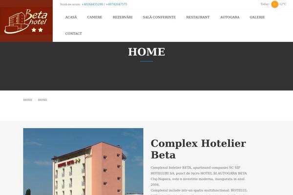 Site using Wp-hotel-booking plugin