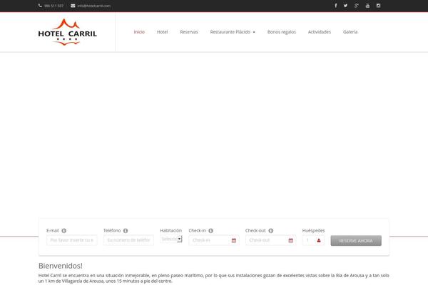 Hoteliour theme site design template sample