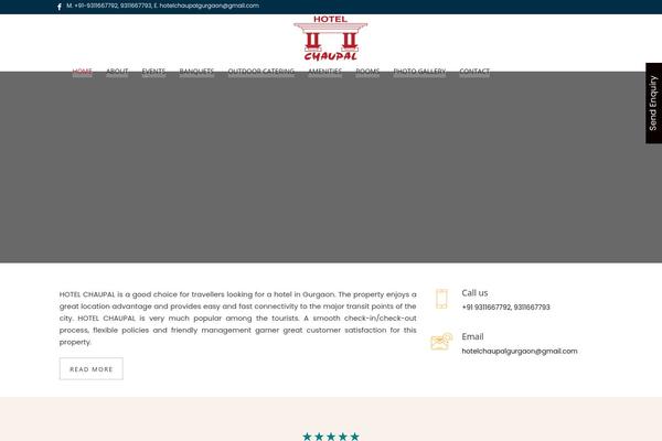 Site using WP Contact Slider plugin