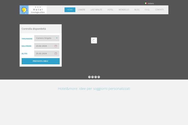 Hoteliour theme site design template sample