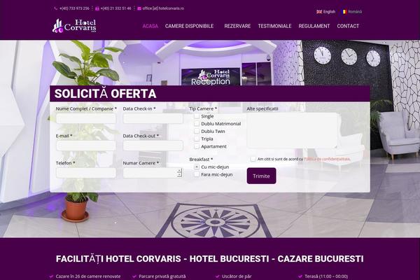 Hotel theme site design template sample