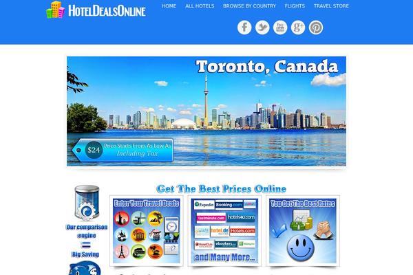 Travel theme site design template sample