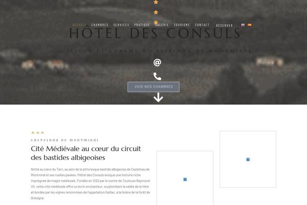 Site using Hoteller-elementor plugin