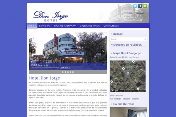Finie theme site design template sample