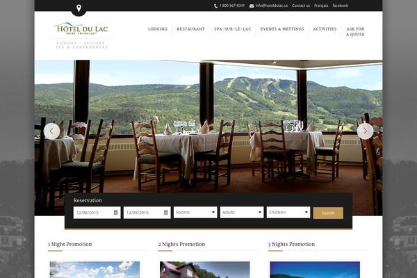 Soho Hotel theme site design template sample