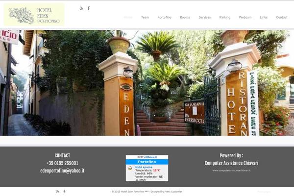 Customizr theme site design template sample