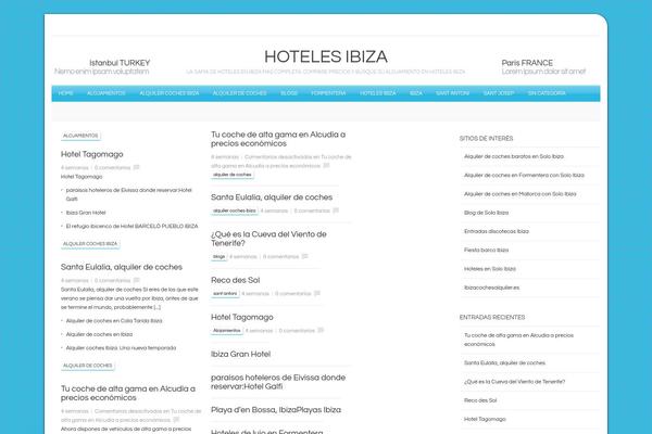 Travel theme site design template sample