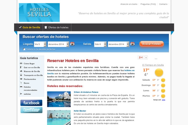 hotelesensevilla.es site used Hoteles-baratos