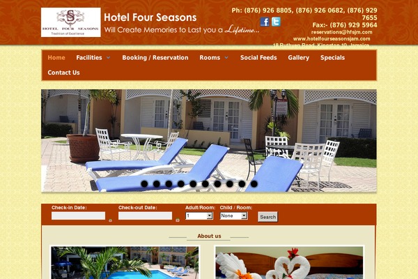 Resort theme site design template sample