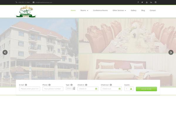 Site using Alfie WP Weather plugin