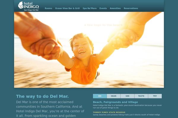 Indigo theme site design template sample