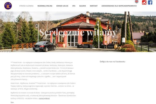 hotelkrak.pl site used Savory