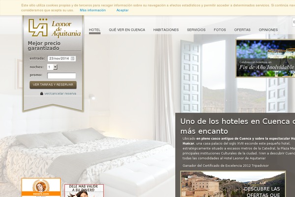 hotelleonordeaquitania.com site used Hotel-leonor-de-aquitania-2017