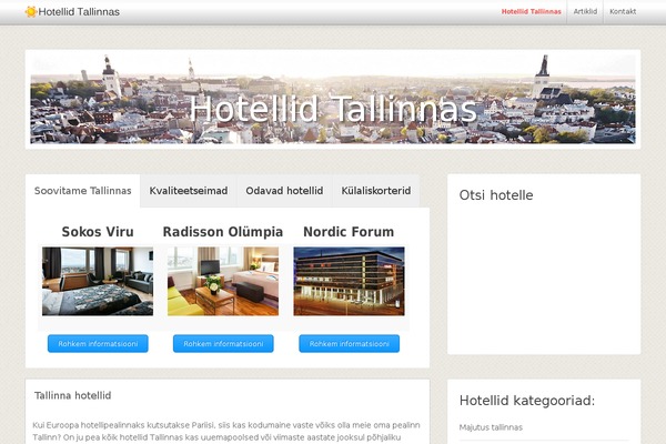 hotellidtallinnas.ee site used Thevacationrental