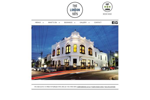London theme site design template sample