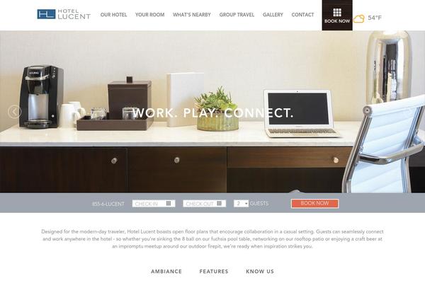 Lucent theme site design template sample