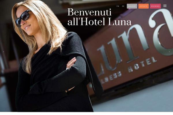 luna theme site design template sample