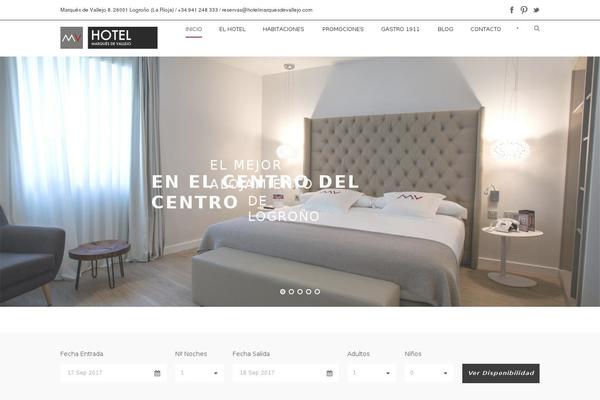 Site using Gdlr-hotel plugin