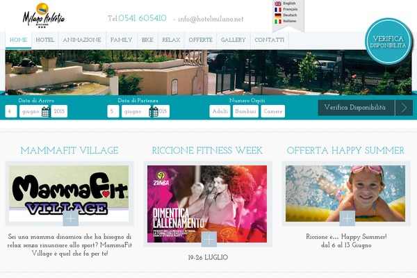Milano theme site design template sample