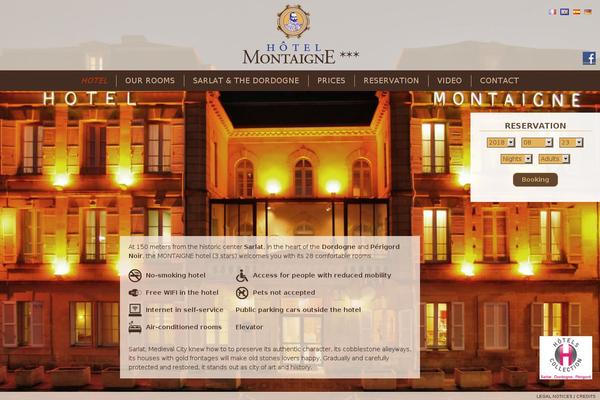 Hotel theme site design template sample