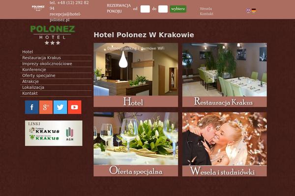 Hotel theme site design template sample
