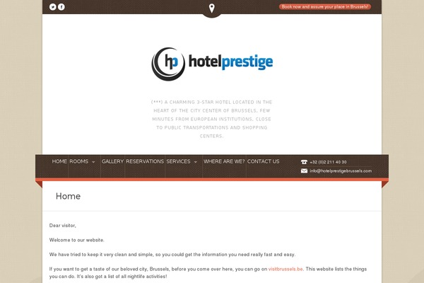 Nice Hotel theme site design template sample