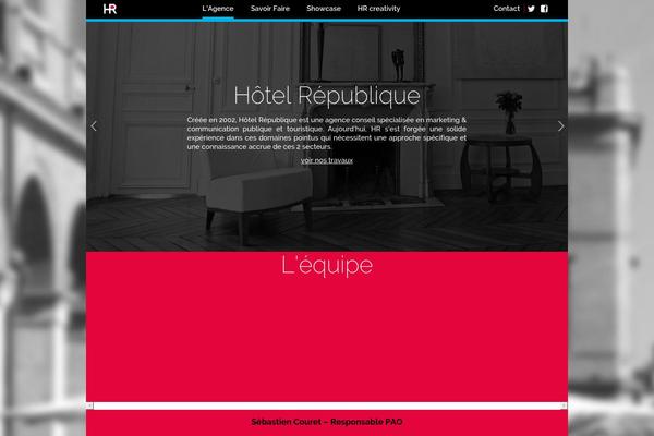 HR theme site design template sample