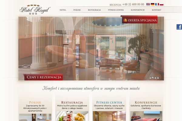 Hotel theme site design template sample