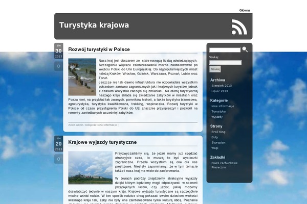 Aeros theme site design template sample