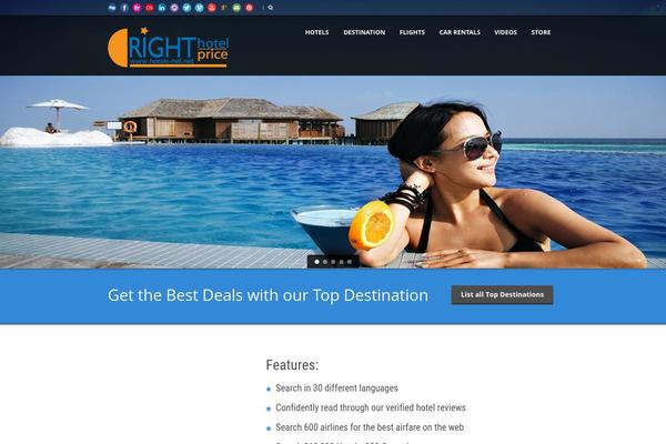 Tour Package theme site design template sample