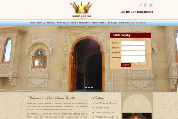 hotelsandcastle.com site used Sand_castle