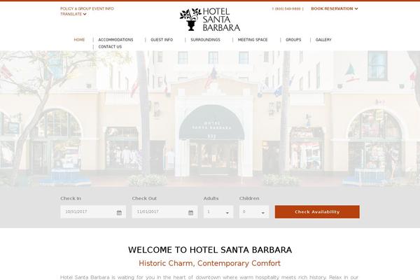 Site using Gdlr-hotel plugin