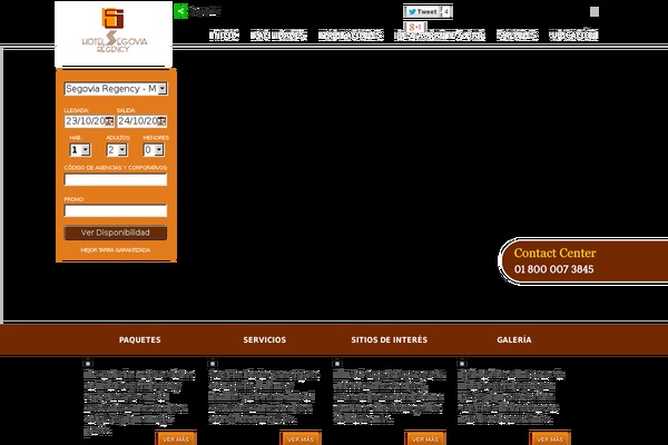 hotelsegovia.com.mx site used Univisit