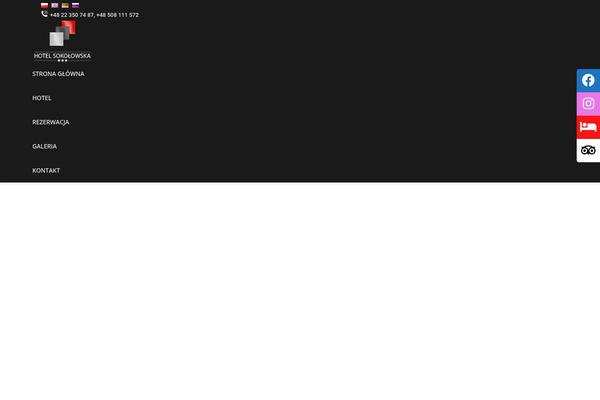 Site using Sticky-social-icons plugin