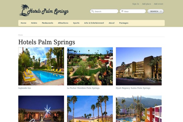 GeoPlaces theme site design template sample