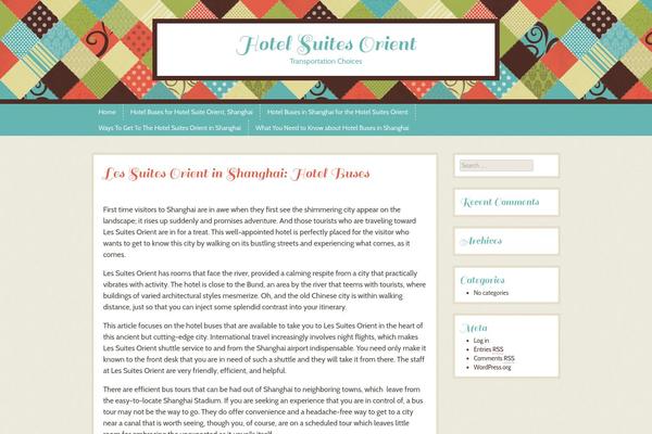 Patchwork theme site design template sample